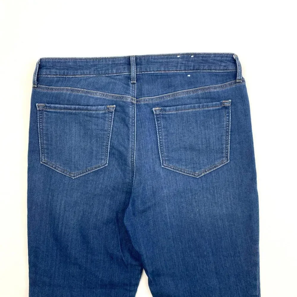 Old Navy Rockstar Mid Rise Skinny Women's size 12 Slight‎ Pinstripe  Denim jeans